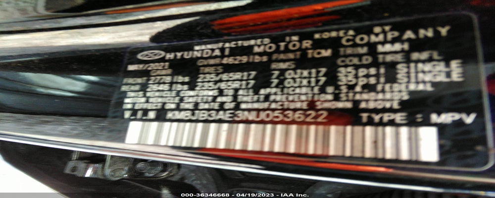 KM8JB3AE3NU053622 2022 HYUNDAI TUCSON photo no. 9