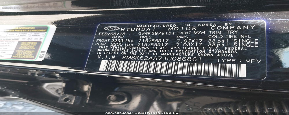 KM8K62AA7JU086861 2018 HYUNDAI KONA photo no. 9