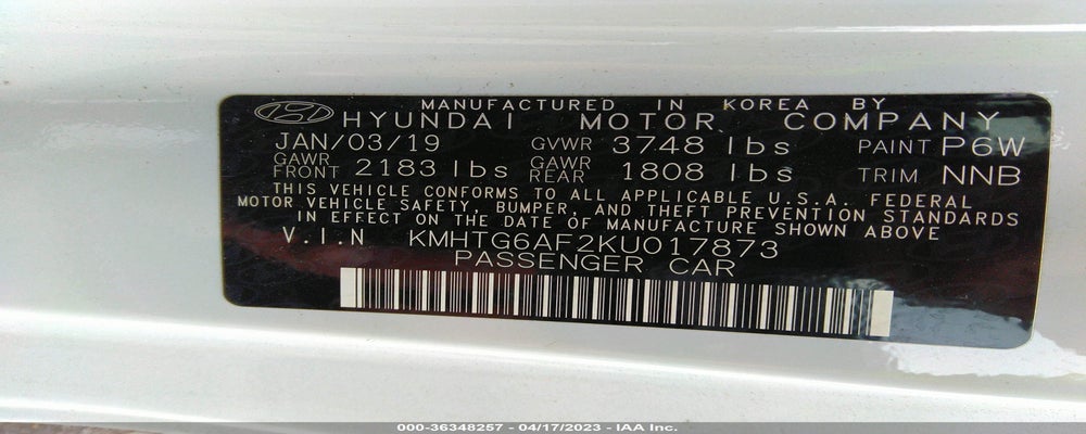 KMHTG6AF2KU017873 2019 HYUNDAI VELOSTER photo no. 9