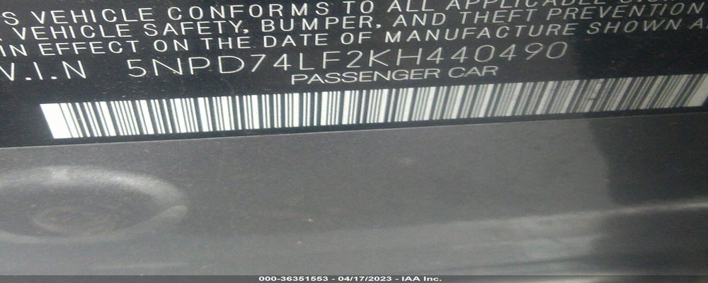 5NPD74LF2KH440490 2019 HYUNDAI ELANTRA photo no. 9