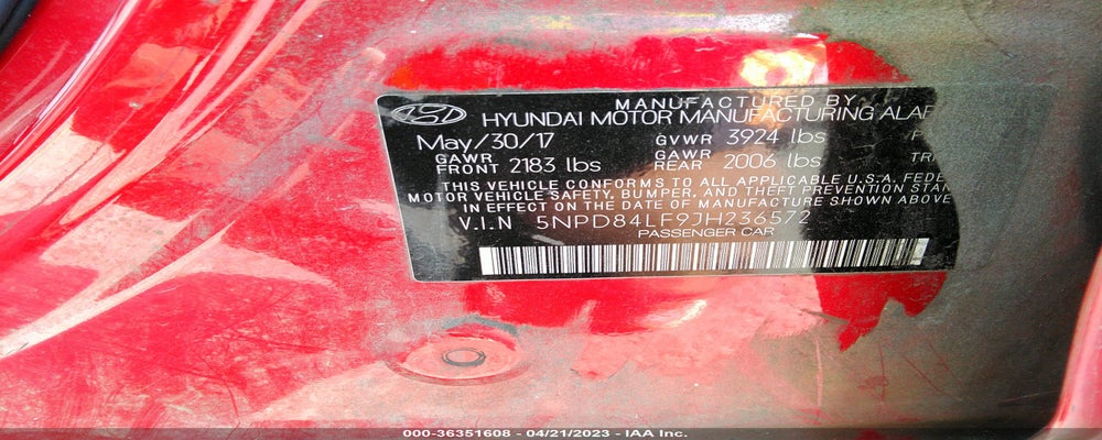5NPD84LF9JH236572 2018 HYUNDAI ELANTRA photo no. 9