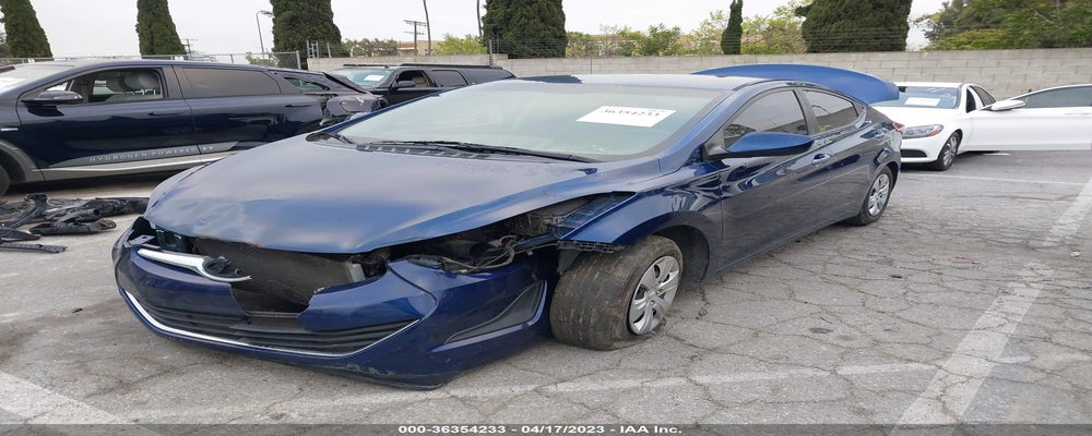 5NPDH4AE4GH742278 2016 HYUNDAI ELANTRA photo no. 2