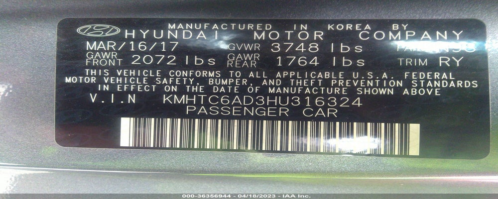 KMHTC6AD3HU316324 2017 HYUNDAI VELOSTER photo no. 9