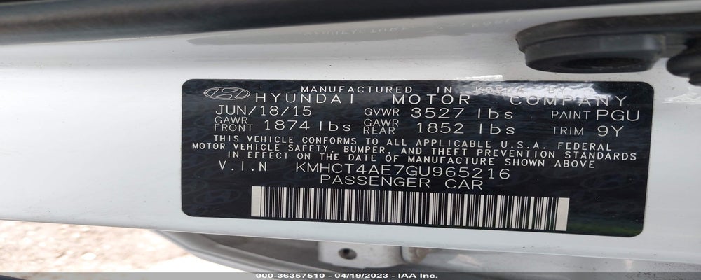 KMHCT4AE7GU965216 2016 HYUNDAI ACCENT photo no. 9