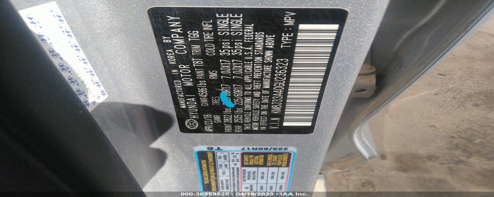 KM8J33A40GU236323 2016 HYUNDAI TUCSON photo no. 9