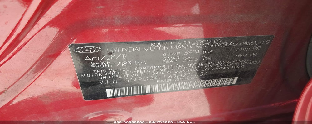 5NPD84LF6JH224606 2018 HYUNDAI ELANTRA photo no. 9