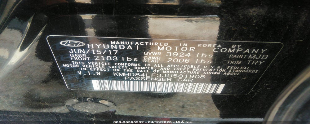 KMHD84LF3JU501908 2018 HYUNDAI ELANTRA photo no. 9