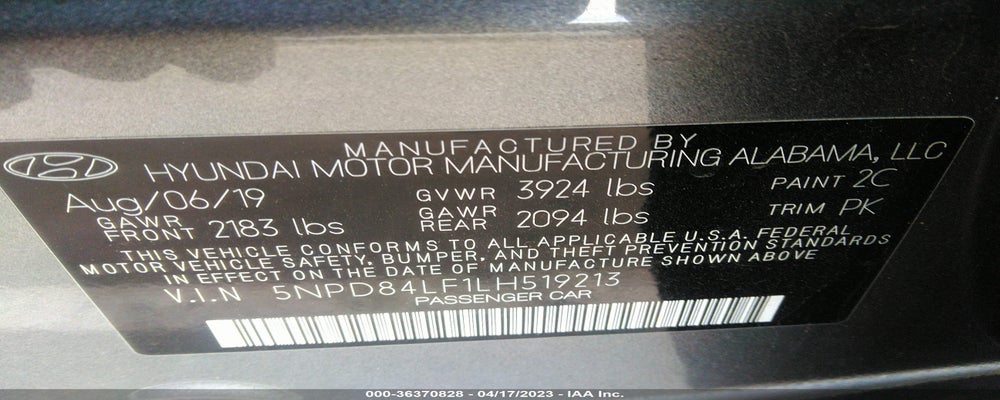 5NPD84LF1LH519213 2020 HYUNDAI ELANTRA photo no. 9