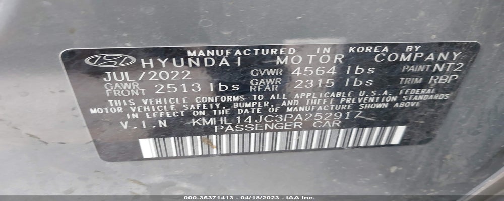 KMHL14JC3PA252917 2023 HYUNDAI SONATA photo no. 9