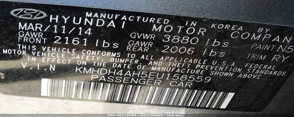 KMHDH4AH5EU158559 2014 HYUNDAI ELANTRA photo no. 9
