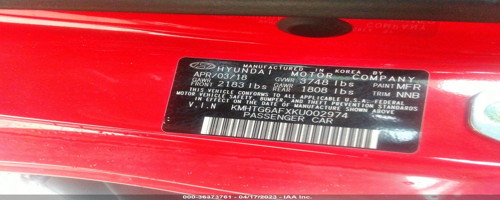 KMHTG6AFXKU002974 2019 HYUNDAI VELOSTER photo no. 9