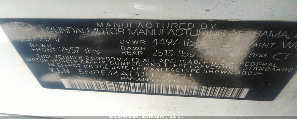 5NPE34AF1JH628421 2018 HYUNDAI SONATA photo no. 9