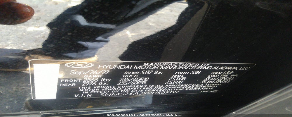 5NMS24AJ9PH509192 2023 HYUNDAI SANTA FE photo no. 9
