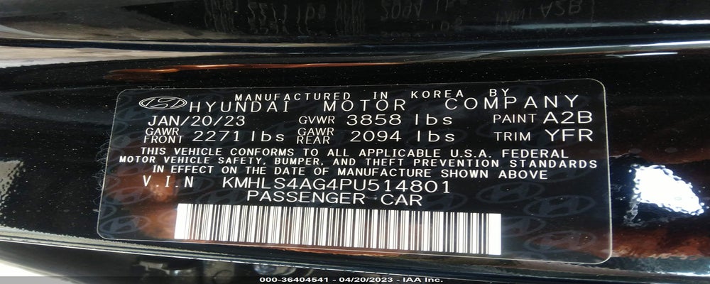 KMHLS4AG4PU514801 2023 HYUNDAI ELANTRA photo no. 9