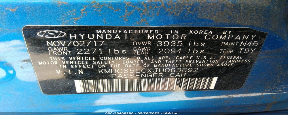 KMHC65LCXJU063692 2018 HYUNDAI IONIQ HYBRID photo no. 9