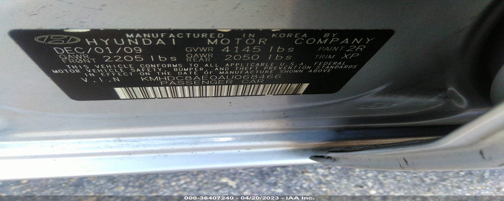 KMHDC8AE0AU068466 2010 HYUNDAI ELANTRA TOURING photo no. 9
