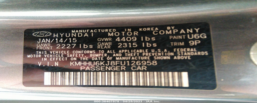 KMHHU6KJ8FU126958 2015 HYUNDAI GENESIS COUPE photo no. 9