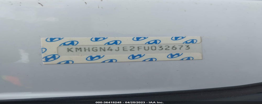 KMHGN4JE2FU032673 2015 HYUNDAI GENESIS photo no. 9