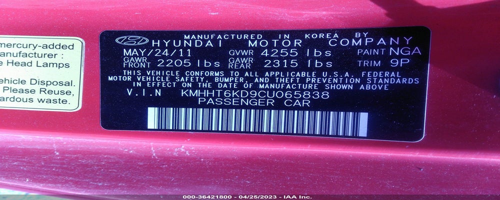 KMHHT6KD9CU065838 2012 HYUNDAI GENESIS COUPE photo no. 9