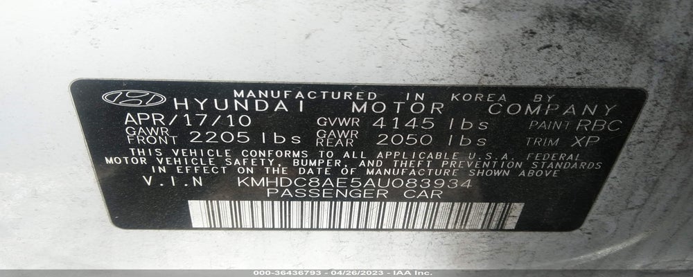 KMHDC8AE5AU083934 2010 HYUNDAI ELANTRA TOURING photo no. 9