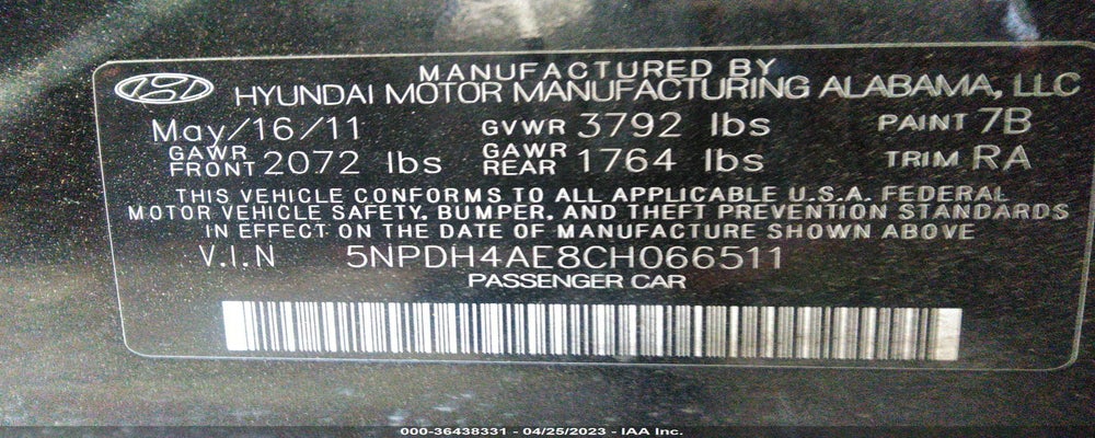 5NPDH4AE8CH066511 2012 HYUNDAI ELANTRA photo no. 9