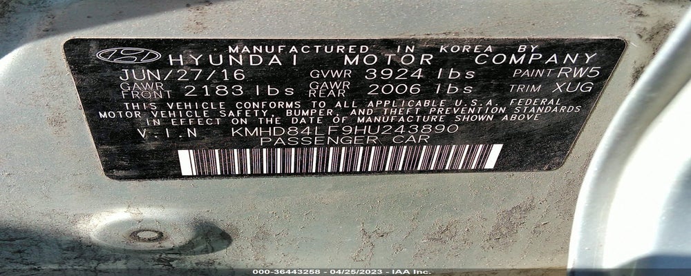 KMHD84LF9HU243890 2017 HYUNDAI ELANTRA photo no. 9
