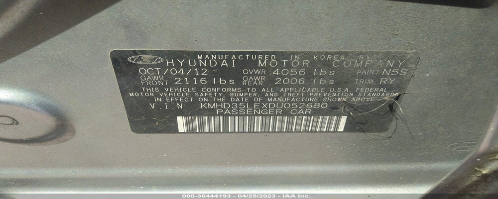 KMHD35LEXDU052680 2013 HYUNDAI ELANTRA GT photo no. 9
