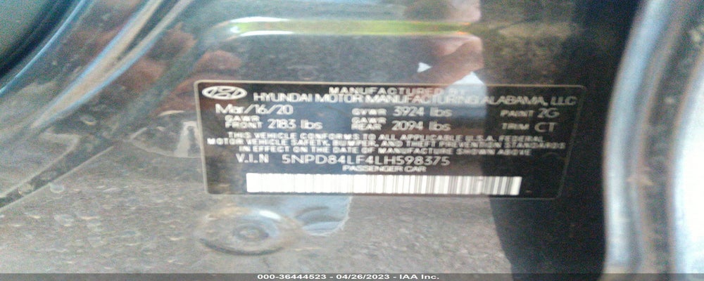 5NPD84LF4LH598375 2020 HYUNDAI ELANTRA photo no. 9