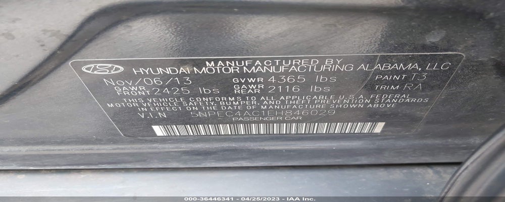5NPEC4AC1EH846029 2014 HYUNDAI SONATA photo no. 9