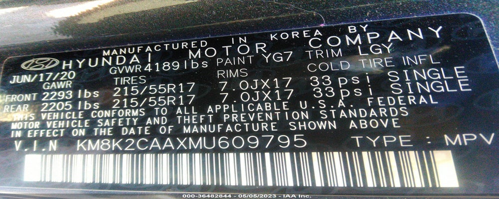 KM8K2CAAXMU609795 2021 HYUNDAI KONA photo no. 9