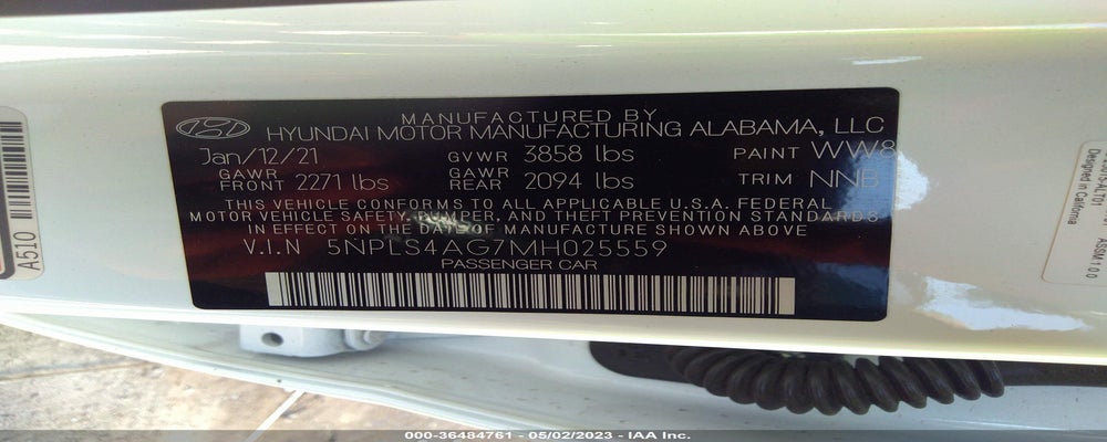 5NPLS4AG7MH025559 2021 HYUNDAI ELANTRA photo no. 9