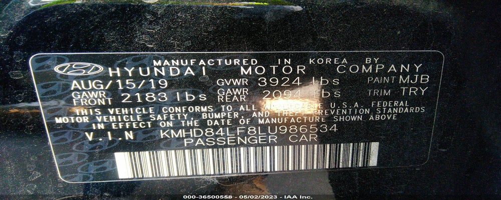 KMHD84LF8LU986534 2020 HYUNDAI ELANTRA photo no. 9