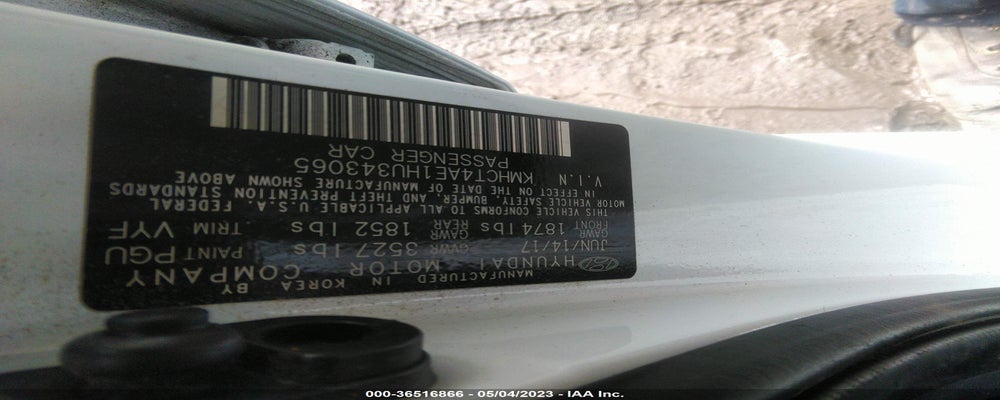 KMHCT4AE1HU343065 2017 HYUNDAI ACCENT photo no. 9
