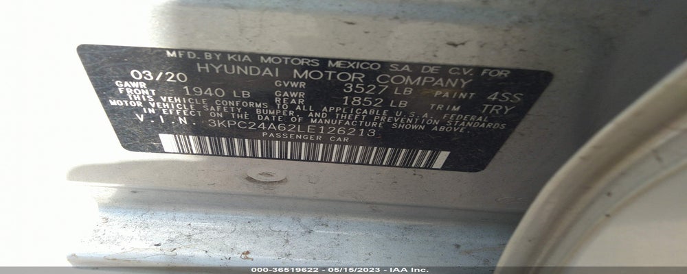 3KPC24A62LE126213 2020 HYUNDAI ACCENT photo no. 9