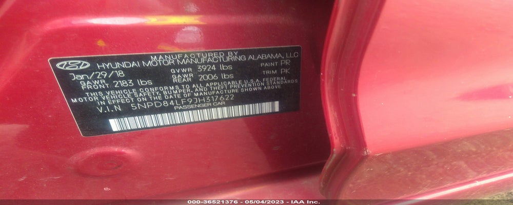 5NPD84LF9JH317622 2018 HYUNDAI ELANTRA photo no. 9