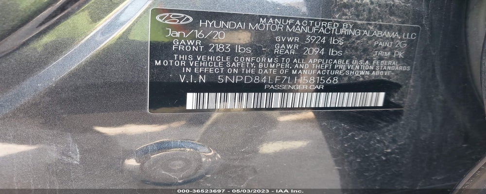 5NPD84LF7LH581568 2020 HYUNDAI ELANTRA photo no. 9