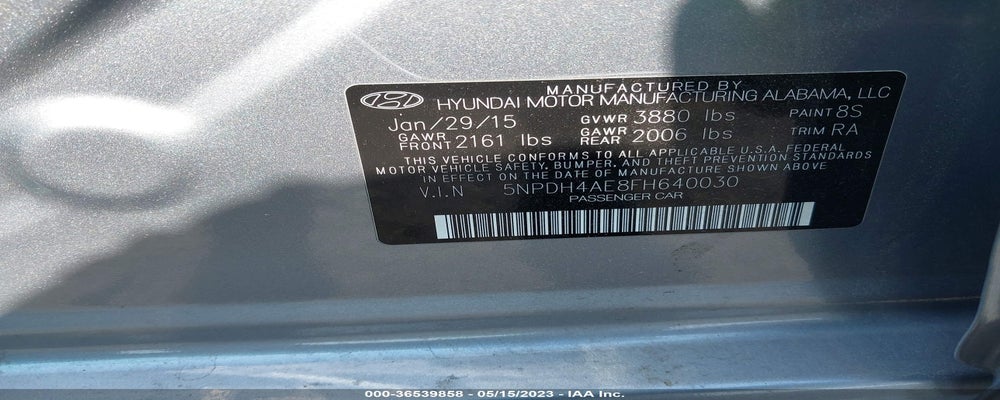 5NPDH4AE8FH640030 2015 HYUNDAI ELANTRA photo no. 9