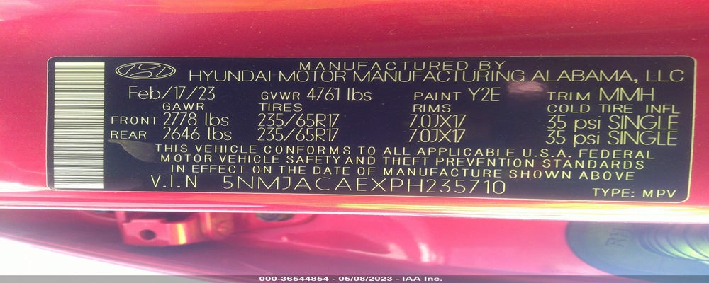 5NMJACAEXPH235710 2023 HYUNDAI TUCSON photo no. 9