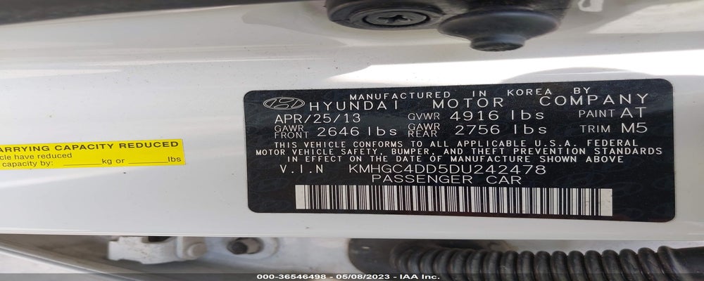 KMHGC4DD5DU242478 2013 HYUNDAI GENESIS photo no. 9