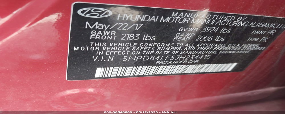 5NPD84LF5JH234415 2018 HYUNDAI ELANTRA photo no. 9