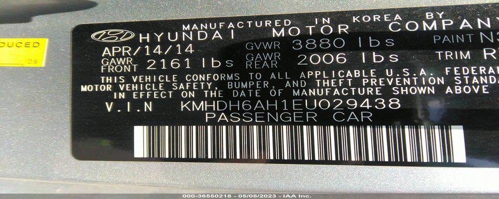KMHDH6AH1EU029438 2014 HYUNDAI ELANTRA COUPE photo no. 9