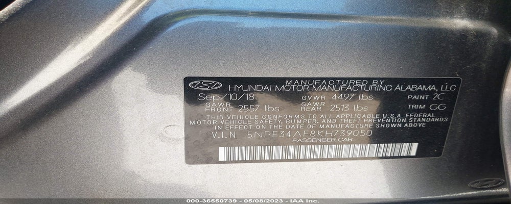 5NPE34AF8KH739050 2019 HYUNDAI SONATA photo no. 9