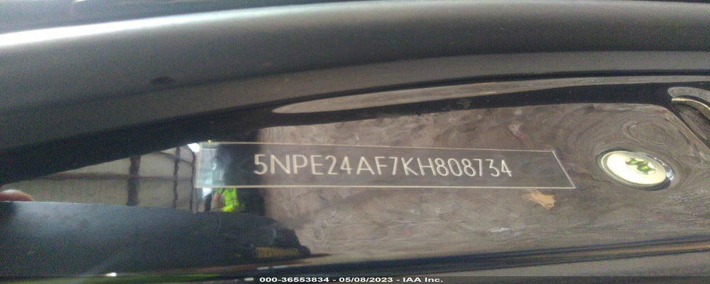 5NPE24AF7KH808734 2019 HYUNDAI SONATA photo no. 9