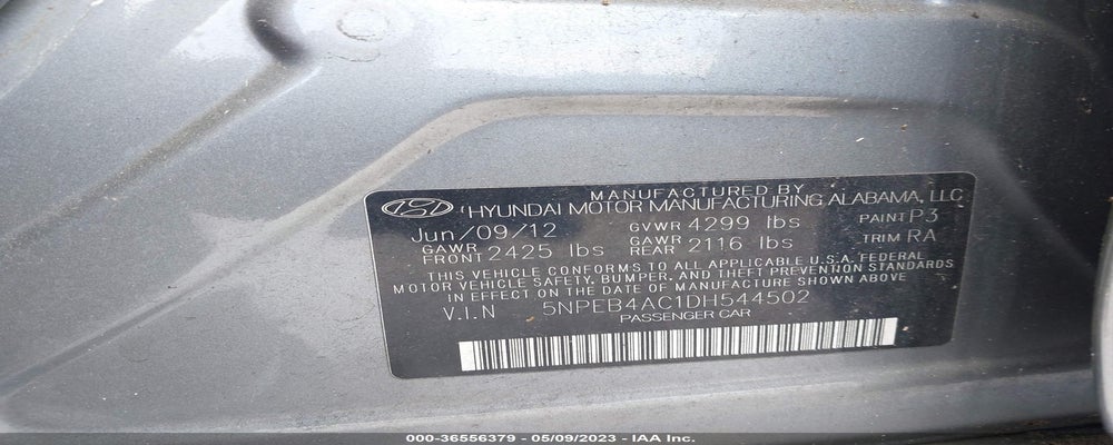 5NPEB4AC1DH544502 2013 HYUNDAI SONATA photo no. 9