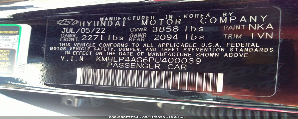 KMHLP4AG6PU400039 2023 HYUNDAI ELANTRA photo no. 9