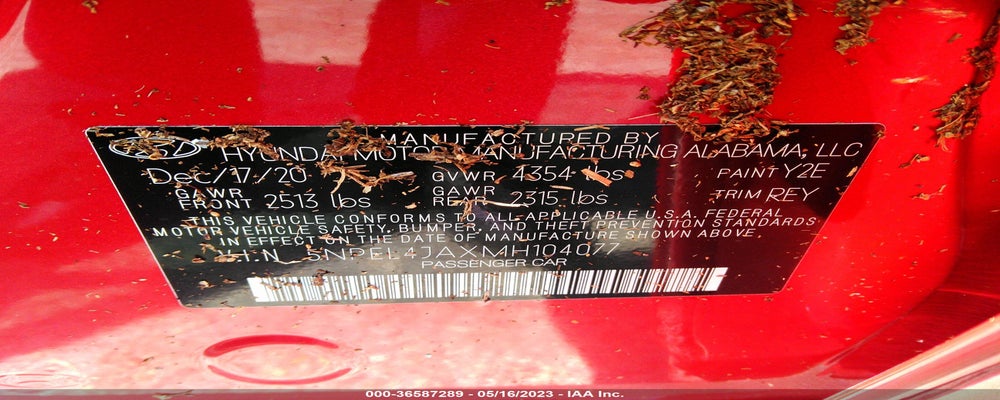 5NPEL4JAXMH104077 2021 HYUNDAI SONATA photo no. 9