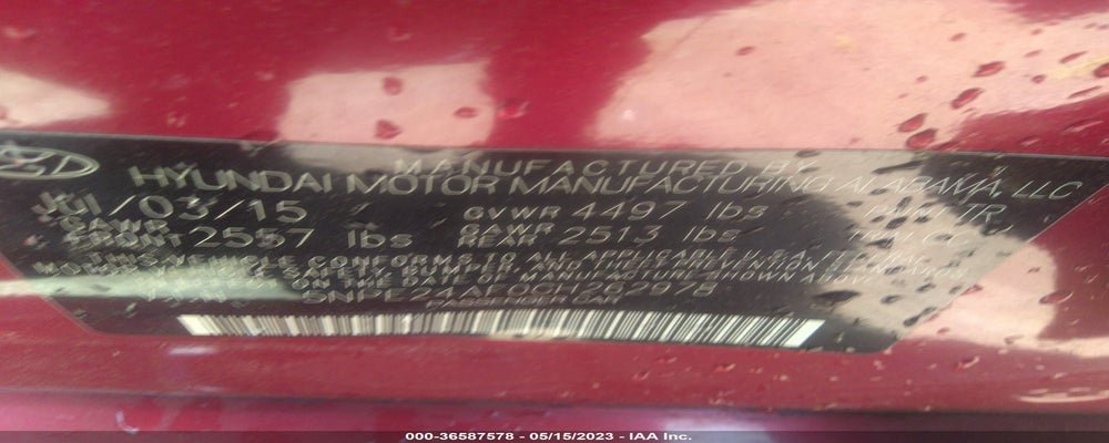 5NPE24AF0GH262978 2016 HYUNDAI SONATA photo no. 9