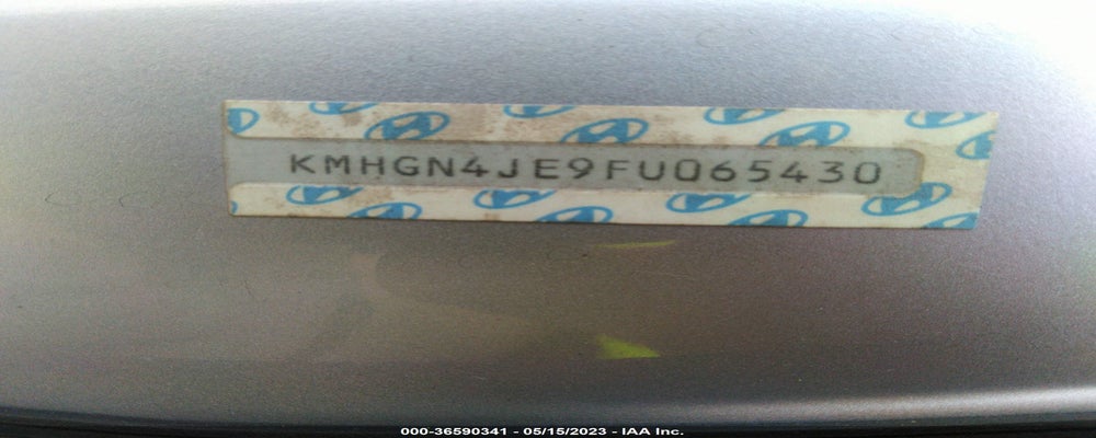 KMHGN4JE9FU065430 2015 HYUNDAI GENESIS photo no. 9