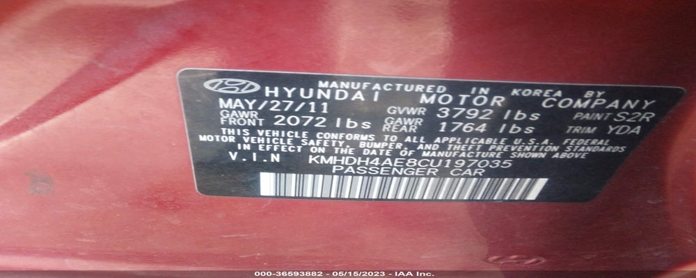 3VWFA7AU2FM509592 2012 HYUNDAI ELANTRA GLS/LTD photo no. 9