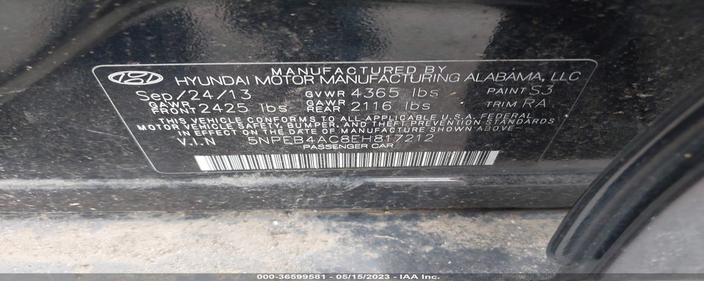 5NPEB4AC8EH817212 2014 HYUNDAI SONATA photo no. 9